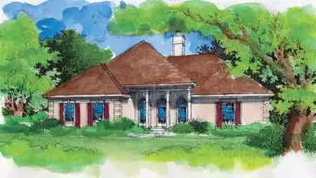 image of european house plan 1507